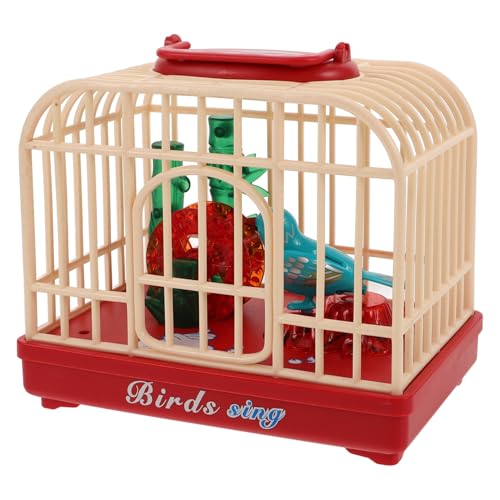 Garneck Vogelkäfig- Mit Sprachsteuerung Fliegender Vogel Squishy-vogelspielzeug Vogelspielzeug Für Wellensittiche Vogel-xylophon- Akrobatikspielzeug Für Vögel Plastik von Garneck