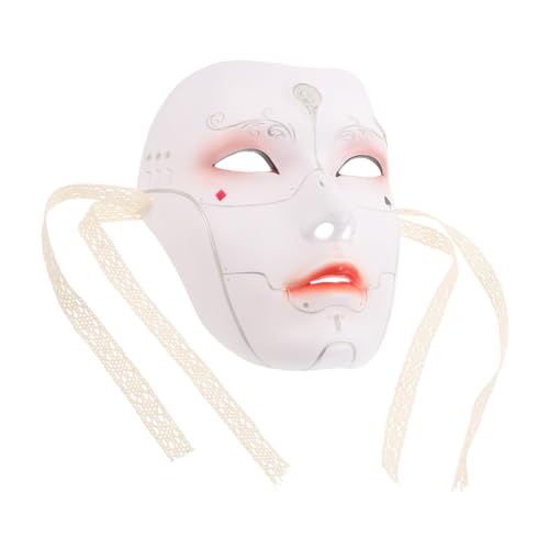 Garneck Vollgesichtsmaske im Chinesischen Stil für Hanfu Cosplay Maskerade Halloween und Kostümpartys Exotisches Design für Vollständige Privatsphäre von Garneck