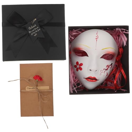 Garneck Vollmaske für Karneval Handbemalte Cosplay Maske für Frauen Einzigartiges Kostümzubehör für Festivals und Bühnenauftritte für Maskenbasteln und Verkleidungen von Garneck