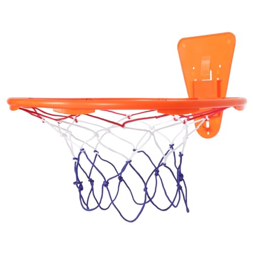 Garneck Wandmontierter Basketballkorb Für Innenbereich Kein Bohren Nötig Faltbarer Basketballrahmen Für Erwachsene Leiser Spielspaß Mit Robustem Kunststoff Orangefarbenes von Garneck