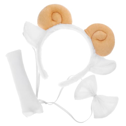 Garneck Weiches Schaf Kostüm mit Haarreif Hörnern und Bequemes Leichtes Zubehör für Halloween Cosplay und Kinderkostüme Flauschiges Langlebiges Design für Erwachsene Garneck Weiches Schaf Kostüm mit Haarreif Hörnern und Bequemes Leichtes Zubehör für Halloween Cosplay und Kinderkostüme Flauschiges Langlebiges Design für Erwachsene von Garneck