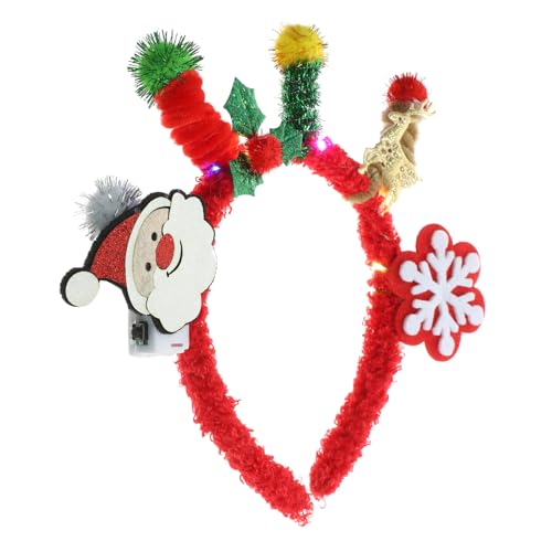 Garneck Weihnachtlicher Haarreif Damen Festlicher Roter Weihnachtskopfband Schneeflocken Dekoratives Accessoire für Weihnachtsfeiern und Kostümpartys Garneck Weihnachtlicher Haarreif Damen Festlicher Roter Weihnachtskopfband Schneeflocken Dekoratives Accessoire für Weihnachtsfeiern und Kostümpartys von Garneck