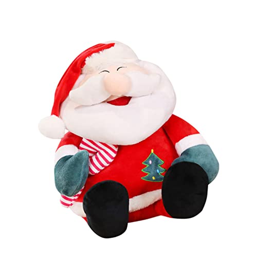 Garneck Weihnachtsmann Plüschfigur Kuscheliges Stofftier für Niedliches Santa Claus als Dekoration oder zu Weihnachten Hochwertige Verarbeitung für Angenehmes Spielvergnügen von Garneck