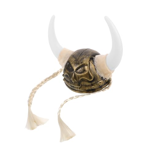 Garneck Wikingerhorn Kostümhut Party Zubehör Mittelalterlicher Wikingerhelm mit Hörnern für Erwachsene und Karneval Halloween Cosplay Spaß Garneck Wikingerhorn Kostümhut Party Zubehör Mittelalterlicher Wikingerhelm mit Hörnern für Erwachsene und Karneval Halloween Cosplay Spaß von Garneck
