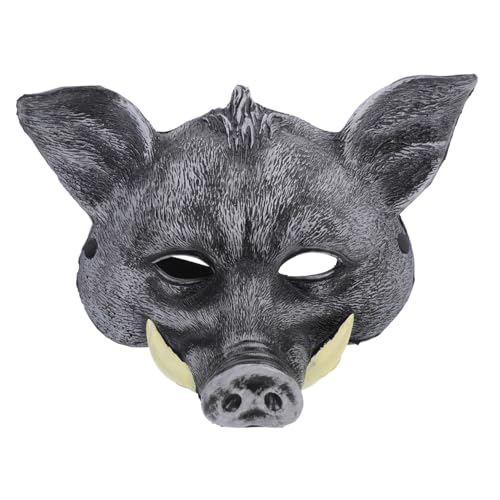 Garneck Wildschwein Maske Katzenmasken Halloween-hälfte Schweinekopfmasken Hase Reh Masken Geführtes Halloween Halloween-maske Hälfte Tiere Dekorationen Led-maske Pu Black Garneck Wildschwein Maske Katzenmasken Halloween-hälfte Schweinekopfmasken Hase Reh Masken Geführtes Halloween Halloween-maske Hälfte Tiere Dekorationen Led-maske Pu Black von Garneck
