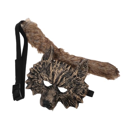 Garneck Wolf Kostüm Set mit Realistischen Wolf Maske und Tierkostüm Zubehör für Halloween Kostümpartys und Maskeraden für Erwachsene Garneck Wolf Kostüm Set mit Realistischen Wolf Maske und Tierkostüm Zubehör für Halloween Kostümpartys und Maskeraden für Erwachsene von Garneck