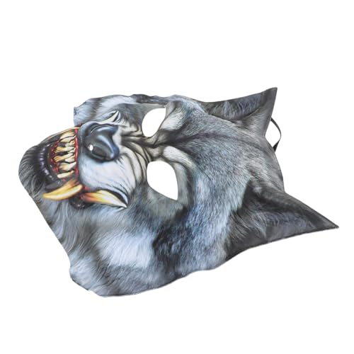 Garneck Wolf Maske Eva für Halloween und Kostümpartys Leichte Bequeme Tiermaske für Masquerade Rollenspiel und Bühnenaufführungen Elastisch Verstellbar Auffälliges Design Garneck Wolf Maske Eva für Halloween und Kostümpartys Leichte Bequeme Tiermaske für Masquerade Rollenspiel und Bühnenaufführungen Elastisch Verstellbar Auffälliges Design von Garneck