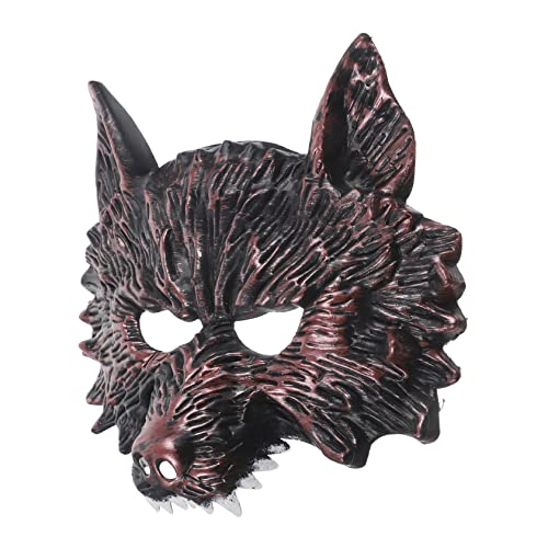 Garneck Wolf Maske für Halloween Gruselige Tiermaske für Cosplay und Kostümbälle Realistische Wolfskopf Maske für Partys und Maskeraden als Schauriges von Garneck