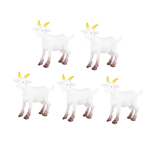 Garneck Ziegen Set – 5-teiliges Miniatur Ziege Figur Set Aus Kunststoff - Perfekt Für Bildungs Und Lernspiele Stil Ideal Für Die Mini Farm Oder Als Dekoration Garneck Ziegen Set – 5-teiliges Miniatur Ziege Figur Set Aus Kunststoff - Perfekt Für Bildungs Und Lernspiele Stil Ideal Für Die Mini Farm Oder Als Dekoration von Garneck