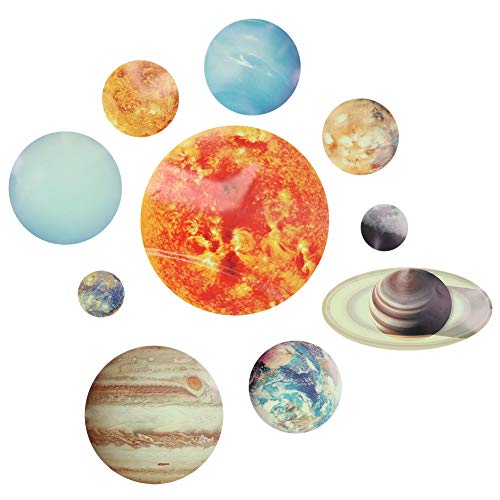 Garsent Leuchtende Aufkleber, 10 Planeten, Wandaufkleber, Creaties, abnehmbar, glänzend, Riesen-Planeten des Sonnensystems, fluoreszierend Garsent Leuchtende Aufkleber, 10 Planeten, Wandaufkleber, Creaties, abnehmbar, glänzend, Riesen-Planeten des Sonnensystems, fluoreszierend von Garsent