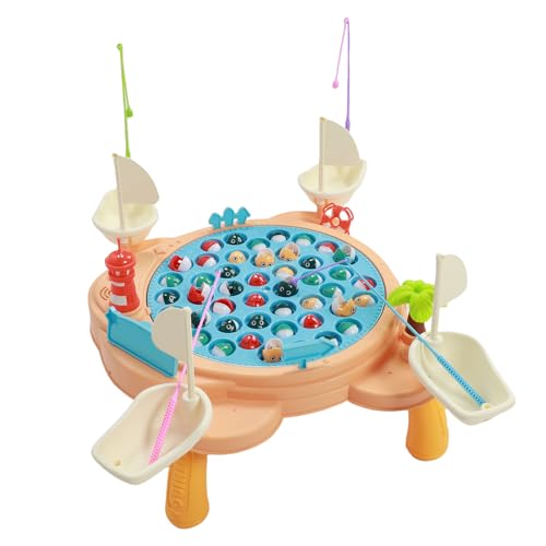Garsent Magnetische Fischereispiel Spielzeug Kinder 3 Bis 8, Fischereispielzeug mit 45 Fischspielzeug, 4 Stangen, 4 Körbe, Frühe Bildung Eltern Kinder Interaktive Licht Garsent Magnetische Fischereispiel Spielzeug Kinder 3 Bis 8, Fischereispielzeug mit 45 Fischspielzeug, 4 Stangen, 4 Körbe, Frühe Bildung Eltern Kinder Interaktive Licht von Garsent