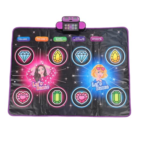 Garsent Tanzspielmatte für Kinder, Elektronische Tanzpads mit Einem Einzelnen oder Doppelten Spielern Modus, 8 Wichtige Tanzspielzeugspiele mit Drahtloser Bluetooth, Herausfordernde Garsent Tanzspielmatte für Kinder, Elektronische Tanzpads mit Einem Einzelnen oder Doppelten Spielern Modus, 8 Wichtige Tanzspielzeugspiele mit Drahtloser Bluetooth, Herausfordernde von Garsent