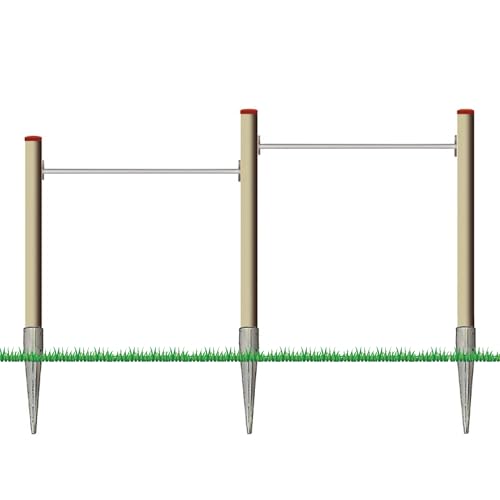 Gartenpirat Doppelreck Modell DLV aus Lärche mit Edelstahl-Reckstangen von Gartenpirat