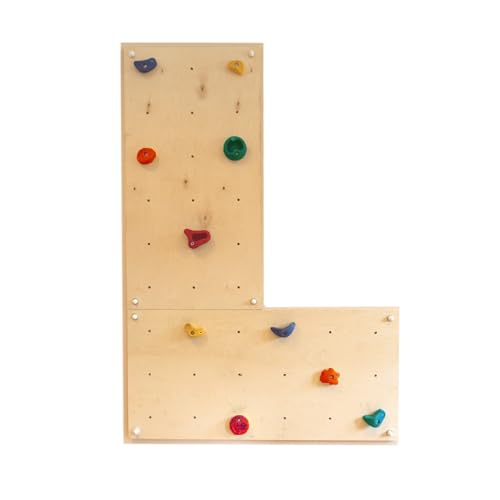 Gartenpirat Indoor Kletterwand IW2 1,30 m² Zwei Platten 114x57 cm Kinder-Klettern im Haus Wohnung Kinderzimmer von Gartenpirat