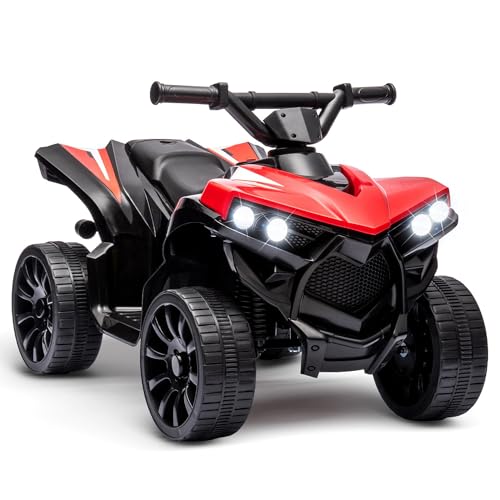 Garvee Elektrisches Quad Für Kinder, Kinder Quad Elektro 6v Kinderquad Elektroauto Mit LED Und Musik, 1,5 – 3 Km/h, Hupe, ATV Ab 3 Jahren von Garvee