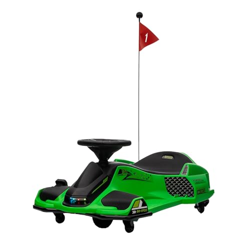 Garvee Kinder Elektro Gokart,24v Drift Kart Mit Driftmodus, Mit Musik, Led-Licht Vorne Und Hinten, Alarm Bei Niedrigem Ladestand Kinderfahrzeug Für Kinder Garvee Kinder Elektro Gokart,24v Drift Kart Mit Driftmodus, Mit Musik, Led-Licht Vorne Und Hinten, Alarm Bei Niedrigem Ladestand Kinderfahrzeug Für Kinder von Garvee