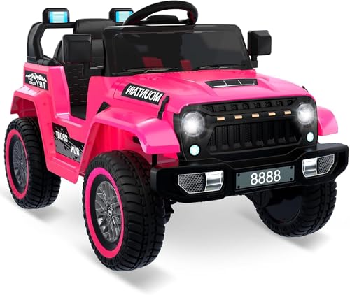 Garvee Kinder Elektroauto, 12V 4.5AH Elektro Kinderauto 3-Gang Mit 2,4G Fernsteuerung, LED-Leuchten, Musik Und Hupe, Elektrofahrzeuge Für Kinder Ab 3 Jahre von Garvee