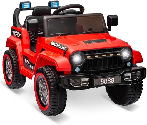 Garvee Kinder Elektroauto, 12V 4.5AH Elektro Kinderauto 3-Gang Mit 2,4G Fernsteuerung, LED-Leuchten, Musik Und Hupe, Elektrofahrzeuge Für Kinder Ab 3 Jahre von Garvee