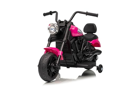 Garvee Motors Elektro Motorrad Kinder - 6V Batterie, 4.5AH, Elektromotorrad Mit Stützrädern, Leichtes Motorrad Für Kinder Ab 3-6 Jahren von Garvee