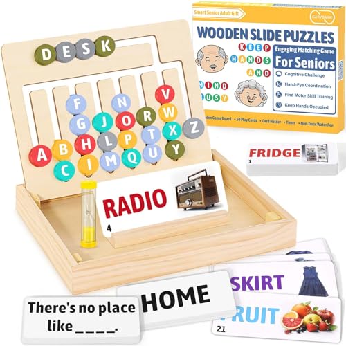 Garybank Slide Puzzle Spiele Demenz Aktivitäten für Senioren, Holz Alzheimer Produkte für ältere Menschen, Großes Stück Memory Matching Spiele für Erwachsene, Großes Stück für Demenz Senioren Garybank Slide Puzzle Spiele Demenz Aktivitäten für Senioren, Holz Alzheimer Produkte für ältere Menschen, Großes Stück Memory Matching Spiele für Erwachsene, Großes Stück für Demenz Senioren von Garybank