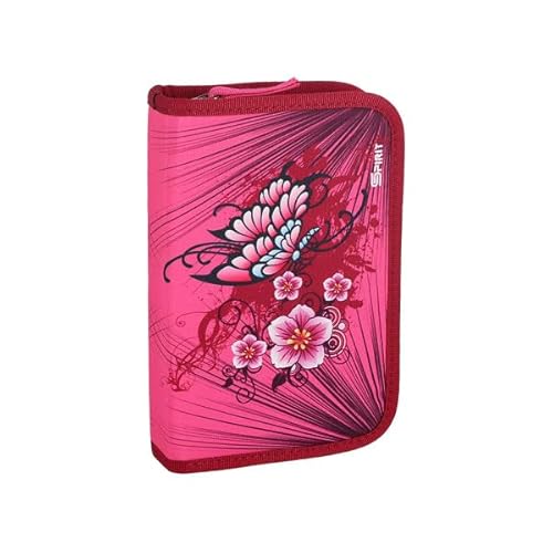 Gataric TTS Schüler-Etui Schmetterling 28 teilig 1-Zipper von Gataric