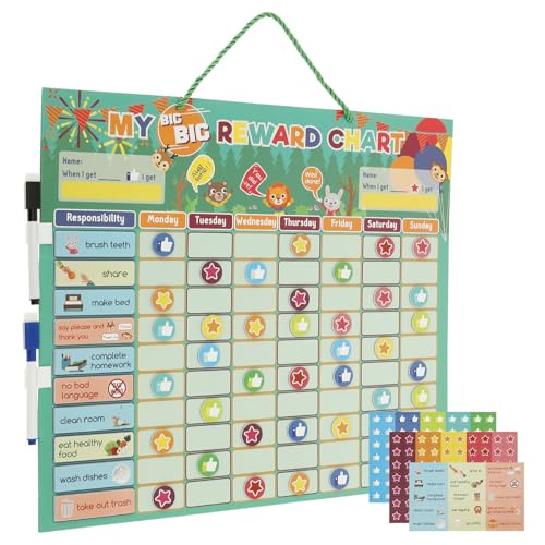 Gatphy Belohnungstafel Kinder Magnetische Haushaltsplan Routineplaner Grün Wandaufkleber 15 Aktionsplättchen 140 Belohnungsplättchen 2 Stifte Hilfe Unabhängigkeit Kindern Gatphy Belohnungstafel Kinder Magnetische Haushaltsplan Routineplaner Grün Wandaufkleber 15 Aktionsplättchen 140 Belohnungsplättchen 2 Stifte Hilfe Unabhängigkeit Kindern von Gatphy