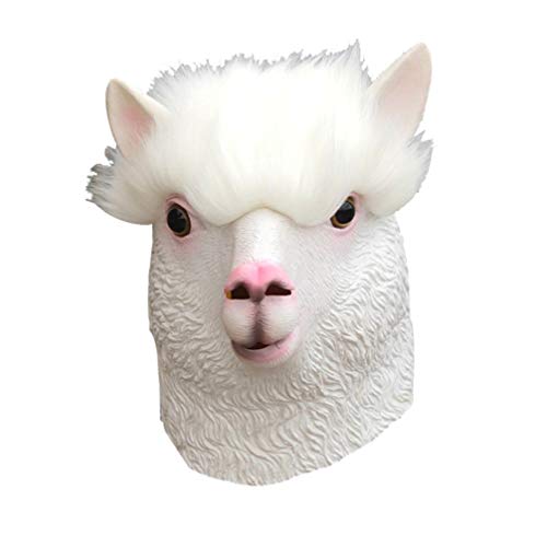 Alpaka-maske Maskerade-maske Halloween-masken Für Erwachsene Halloween-requisite Mann Tierkopf Bilden Alpaka-maske Maskerade-maske Halloween-masken Für Erwachsene Halloween-requisite Mann Tierkopf Bilden von Gatuida