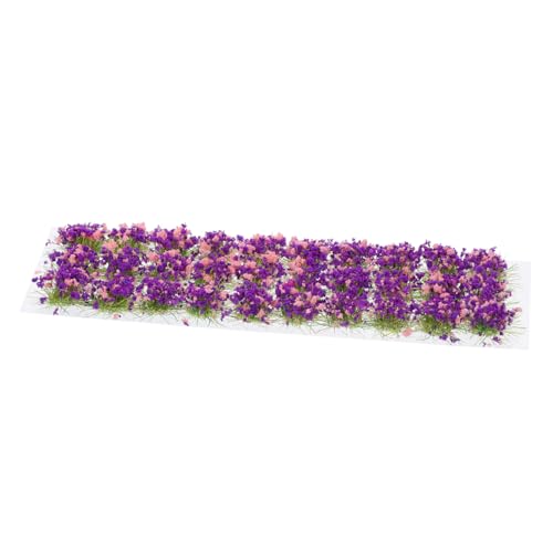 Gatuida 1 Blatt Simulierte selbst klebende Vegetation Blumenkluster Miniatur-Blütenhaufen Cluster bunt klein Modelle von Blumentrauben Mini-Zimmerpflanze Gefälschte Pflanzenschmuck Plastik von Gatuida
