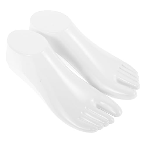 Gatuida 1 Paar Plastik Fußmodell Sockenausstellungsständer für Schuhe und Schmuck Realistisches Frauenfußmodell Weiß Tragbar Gatuida 1 Paar Plastik Fußmodell Sockenausstellungsständer für Schuhe und Schmuck Realistisches Frauenfußmodell Weiß Tragbar von Gatuida