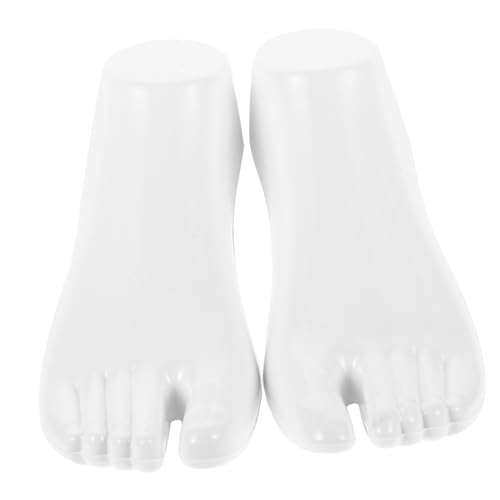 Gatuida 1 Paar Realistischer Fußmodell Sockenaussteller Kunststoff für Schuhe Fußkettchen und Socken für Einzelhandel und Fotografie Weiß Gatuida 1 Paar Realistischer Fußmodell Sockenaussteller Kunststoff für Schuhe Fußkettchen und Socken für Einzelhandel und Fotografie Weiß von Gatuida
