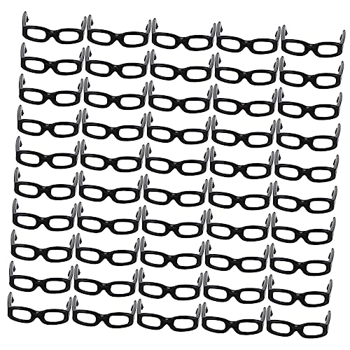 Gatuida 1 Packung DIY Puppen Zubehör Simulierte Brillen für Puppen Outfit Schwarz Sicher und Handgefertigt zum Ankleiden von von Gatuida
