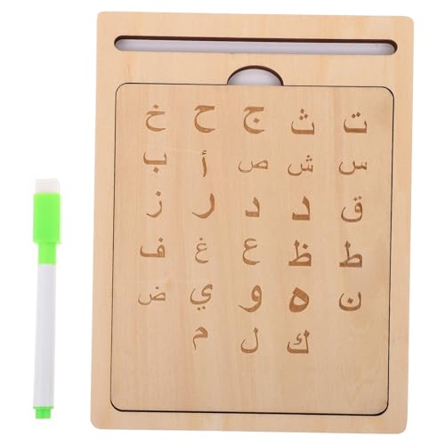 Gatuida 1 Satz Arabisches Alphabet Schreibtafel Holz Nachverfolgungsboard für Vorschule und Homeschool Montessori Lernspielzeug für Erlernen von Buchstaben Interaktive Bildungshilfe Gatuida 1 Satz Arabisches Alphabet Schreibtafel Holz Nachverfolgungsboard für Vorschule und Homeschool Montessori Lernspielzeug für Erlernen von Buchstaben Interaktive Bildungshilfe von Gatuida