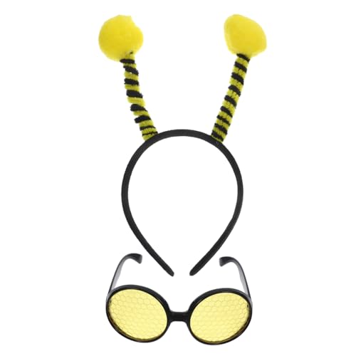 Gatuida 1 Satz Bienenhaarbandbrille Set Bienen Kostüme Rechtschreibung thematisiert Stirnband -Halloween-Kostüm Bienen-Stirnbänder Halloween-Biene Bienenzeug Haarbänder Stoff von Gatuida