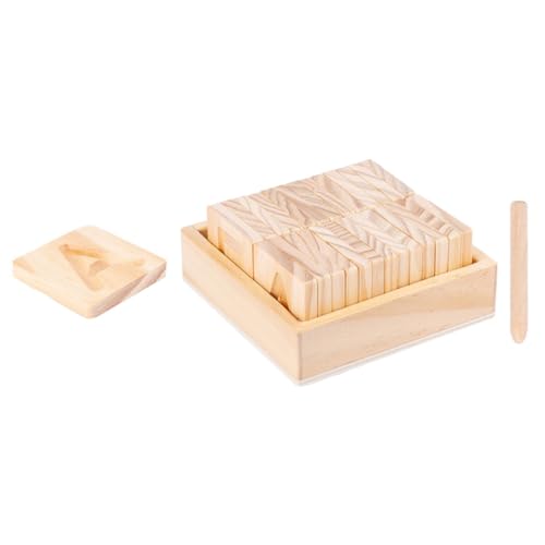 Gatuida 1 Satz Doppelseitiges Holz Alphabet Lernspielzeug für Pädagogisches Übungsbrett zur Buchstabenerkennung und Schreibübung Sicher und Schadstofffrei für Kleinkinder und von Gatuida