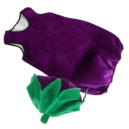 Gatuida 1 Satz Eierpflanzenkostüm für Cosplay Kleidung für Bühnenaufführungen Gemüse Outfit für Kostümpartys Einfache für Veranstaltungen Rollenspiele Gatuida 1 Satz Eierpflanzenkostüm für Cosplay Kleidung für Bühnenaufführungen Gemüse Outfit für Kostümpartys Einfache für Veranstaltungen Rollenspiele von Gatuida