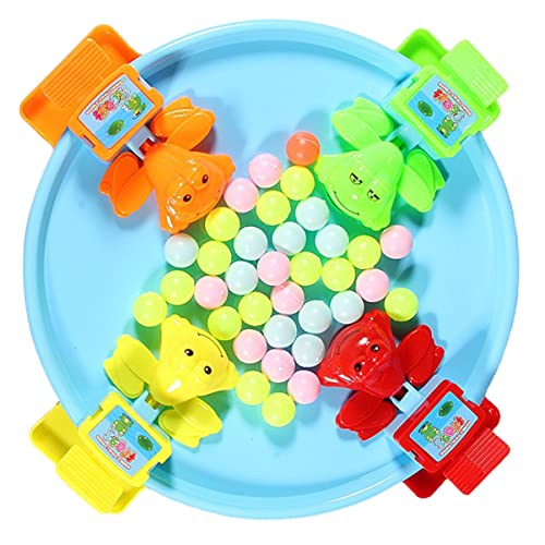 Gatuida 1 Satz Einstellbares Froschspielzeug mit Bunten Perlen Interaktives Lernspiel für Hand Augen Koordination und Strategischem Geeignet für Partys und Drinnen Zufällige Farbe von Gatuida