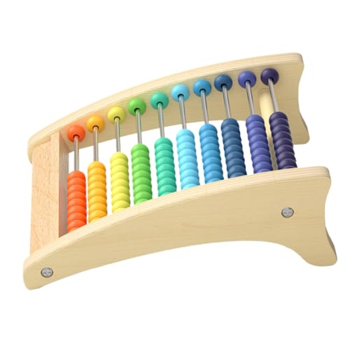 Gatuida 1 Satz Einzigartiger Holz Rechenrahmen für Montessori Lernspielzeug Mathematik und Kognitiven Fähigkeiten mit Bunten für Addition und Subtraktion von Gatuida