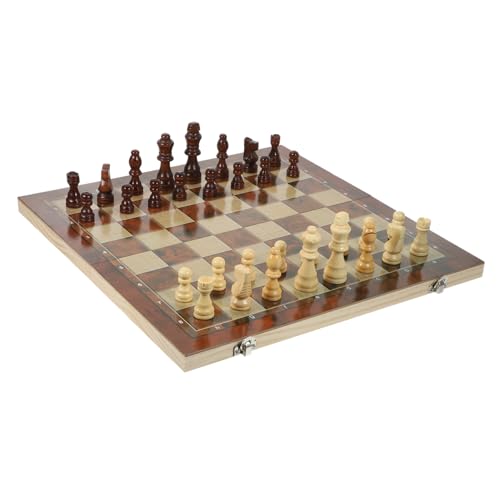 Gatuida 1 Satz Faltbares Schachspiel aus Multifunktionales Schach und Dame für Reisen für Erwachsene als Lernspielzeug Gatuida 1 Satz Faltbares Schachspiel aus Multifunktionales Schach und Dame für Reisen für Erwachsene als Lernspielzeug von Gatuida