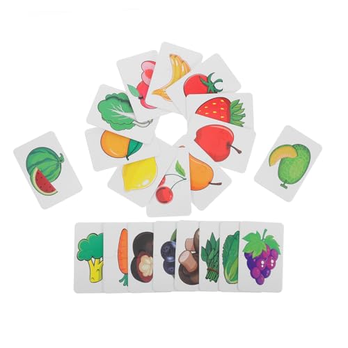 Gatuida 1 Satz Gemüse Puzzles Spielkarten für Kleinkinder Montessori Lernspiel Fördert Kritisches und Problemlösungsfähigkeiten Teiliges Sicheres für Frühe Entwicklungsmeilensteine von Gatuida