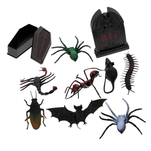 Gatuida 1 Satz Halloween Miniaturen Teiliges Deko mit Grabsteinen und Halloween Tierfiguren für Gruselige Dekorationen für Miniaturgärten und Partys Gatuida 1 Satz Halloween Miniaturen Teiliges Deko mit Grabsteinen und Halloween Tierfiguren für Gruselige Dekorationen für Miniaturgärten und Partys von Gatuida