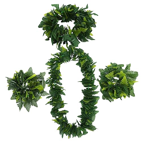 Gatuida 1 Satz Hawaiianische Anziehung Luau-Party-Stirnbänder und Armbänder Strand reiseaccessoires festival zubehör damen armband Armbinde Tropenfarnblattstirnband Grünes Blatt Armband Gatuida 1 Satz Hawaiianische Anziehung Luau-Party-Stirnbänder und Armbänder Strand reiseaccessoires festival zubehör damen armband Armbinde Tropenfarnblattstirnband Grünes Blatt Armband von Gatuida