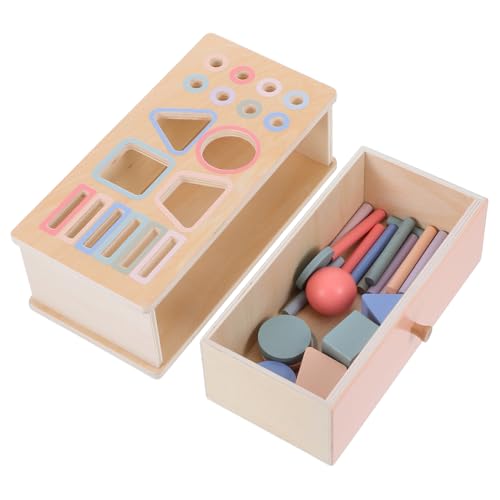 Gatuida 1 Satz Holz und Formsortierbox für Kleinkinder Interaktives Lernspielzeug Feinmotorik und Logischem Pädagogisches für Frühkindliche Entwicklung von Gatuida