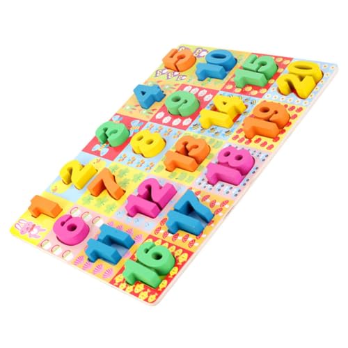 Gatuida 1 Satz Holzpuzzle für Kognitive Spielzeuge mit Zahlen und Tiermotiven Fördert Lernfähigkeiten und Konzentration für Kleinkinder und Vorschulkinder von Gatuida