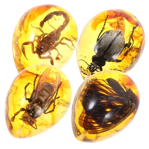 Gatuida 1 Satz Insektenexemplar Hund Figur Menschlich Bernstein 4 Stück Gatuida 1 Satz Insektenexemplar Hund Figur Menschlich Bernstein 4 Stück von Gatuida