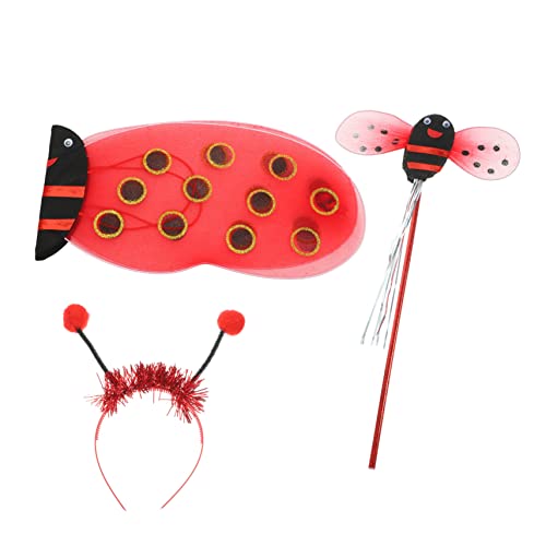 Gatuida 1 Satz Kostümzubehör Marienkäfer Flügel Set für Damen Elfenflügel mit Haarreif und Zauberstab für Kostümpartys Festivals Halloween und Cosplay Gatuida 1 Satz Kostümzubehör Marienkäfer Flügel Set für Damen Elfenflügel mit Haarreif und Zauberstab für Kostümpartys Festivals Halloween und Cosplay von Gatuida