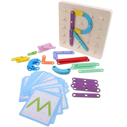 Gatuida 1 Satz Kreatives Montessori Holzspielzeug Lernspielzeug für Nagelbrett Zahlen Buchstaben und Kognitiven Fähigkeiten Interaktives Puzzle für Kleinkinder und Vorschulkinder Gatuida 1 Satz Kreatives Montessori Holzspielzeug Lernspielzeug für Nagelbrett Zahlen Buchstaben und Kognitiven Fähigkeiten Interaktives Puzzle für Kleinkinder und Vorschulkinder von Gatuida