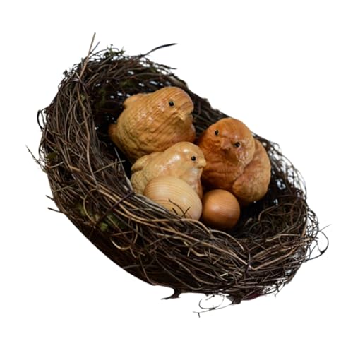 Gatuida Holzhandwerk Dekorationen Huhn Holz Spielzeug Vogelnester Für Handwerk Hand Geschnitzte Küken Statue von Gatuida