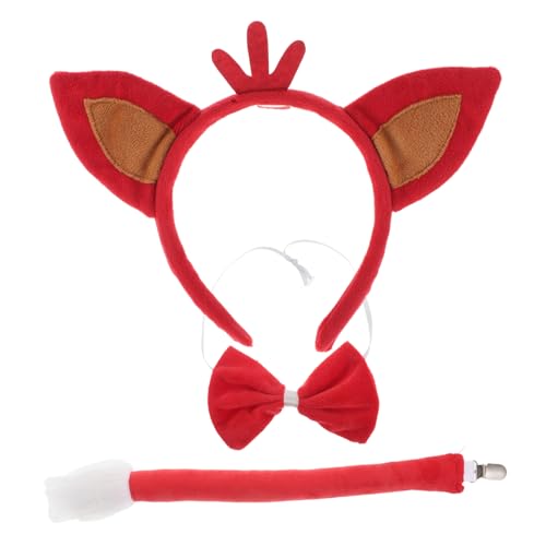 Gatuida 1 Satz Kuschelige Fuchsohren Set mit Schleife Tierkostüm für Cosplay Bühnenaufführungen Halloween Weiches Material für Rollenspiele Erwachsene Gatuida 1 Satz Kuschelige Fuchsohren Set mit Schleife Tierkostüm für Cosplay Bühnenaufführungen Halloween Weiches Material für Rollenspiele Erwachsene von Gatuida