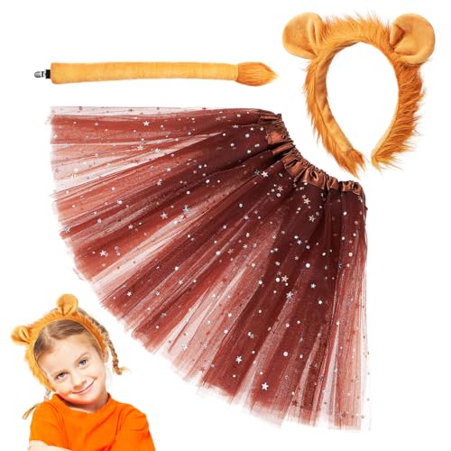 Gatuida 1 Satz Löwen-Charakterkostüm Ohr Löwenkostüm für Mädchen Löwenmähne und - für Mädchen Löwe Kostüm Löwe Cosplay Löwen-Outfit Tierkostüme Polyester Gatuida 1 Satz Löwen-Charakterkostüm Ohr Löwenkostüm für Mädchen Löwenmähne und - für Mädchen Löwe Kostüm Löwe Cosplay Löwen-Outfit Tierkostüme Polyester von Gatuida