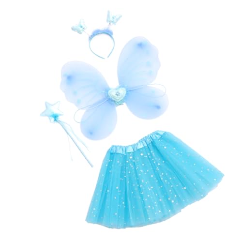 Gatuida 1 Satz Mädchen Kostüm Set mit Schmetterlingsflügeln Tüllrock und Zauberstab für Geburtstagsfeiern Karneval und Fotoshootings Bezauberndes Feenkleid für Kleine Prinzessinnen Gatuida 1 Satz Mädchen Kostüm Set mit Schmetterlingsflügeln Tüllrock und Zauberstab für Geburtstagsfeiern Karneval und Fotoshootings Bezauberndes Feenkleid für Kleine Prinzessinnen von Gatuida